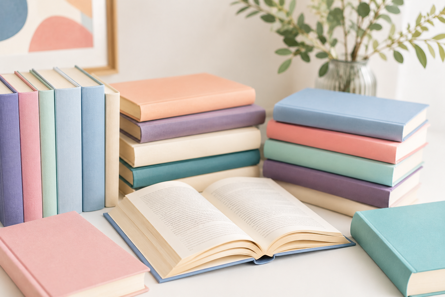 livros pastel
